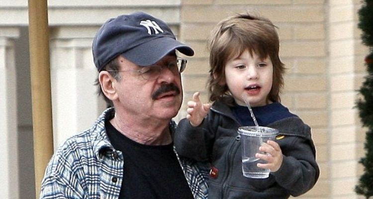 A 2010 picture of Fausto Xavier Aguilera with grandson, Max Liron Bratman